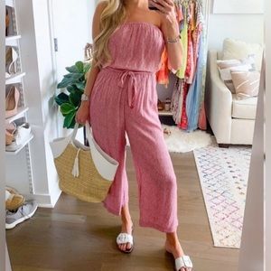 Abercrombie & Fitch dusty rose pink jumpsuit